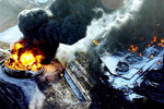 Пожар на топливном складе недалеко от Лондона. 2005